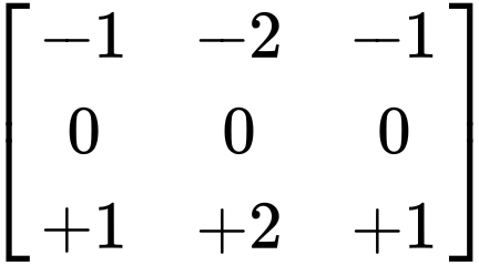 Sobel-Bottom Matrix