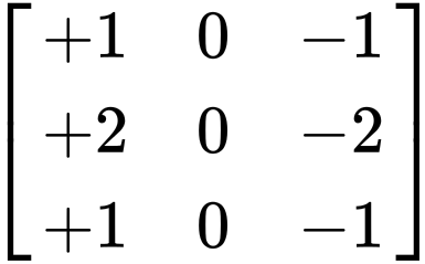 Sobel-Left Matrix